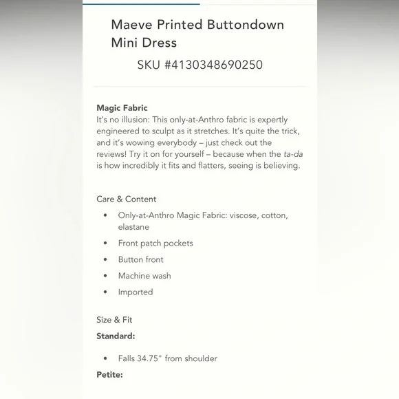 Anthropologie Multicolor Patterned Mini Dress - Picture 5 of 14